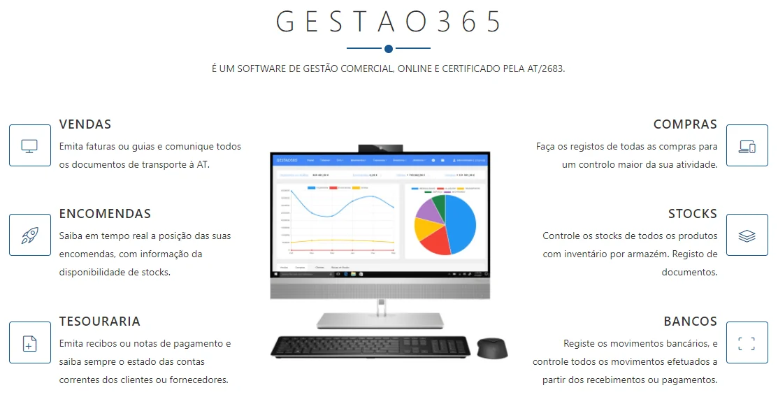 Ecrã do programa GESTAO365